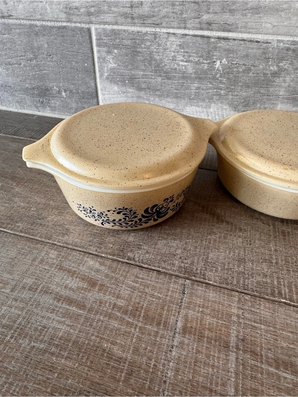 Vintage Pyrex Homestead Casserole Dish #471/#472 And #473 With Lid (6pcs)